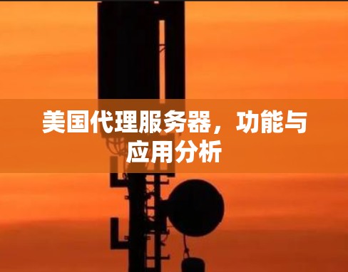 美国代理服务器,功能与应用分析 美国代理服务器,功能与应用分析