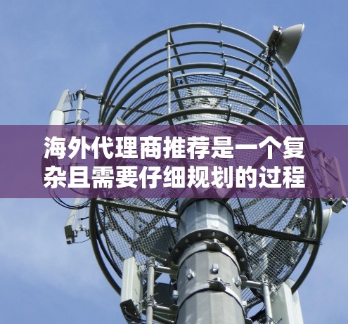 海外代理商推荐是一个复杂且需要仔细规划的过程,以下是一个分步骤的指南,帮助您有效地寻找和选择合适的代理商 海外代理商推荐是一个复杂且需要仔细规划的过程,以下是一个分步骤的指南,帮助您有效地寻找和选择合适的代理商