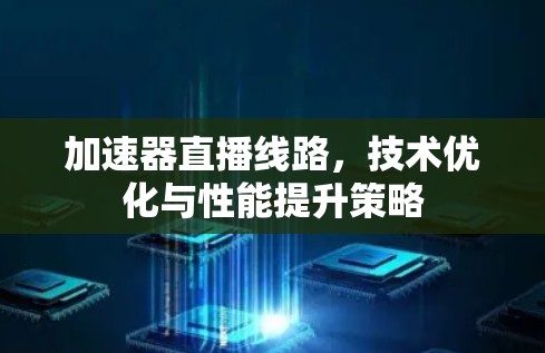 加速器直播线路,技术优化与性能提升策略 加速器直播线路,技术优化与性能提升策略